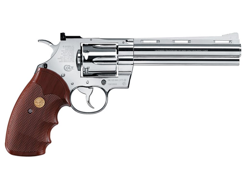 Colt Python 357 Co2 Steel Bb Revolver Chrome Replicaairgunsca 7620